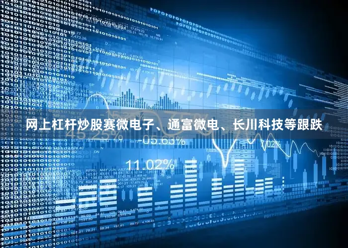 网上杠杆炒股赛微电子、通富微电、长川科技等跟跌